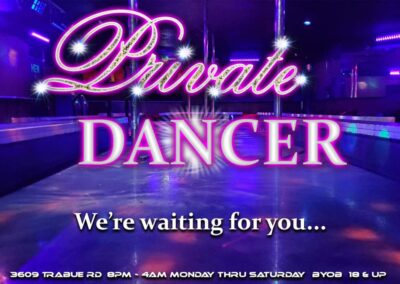 Private dancer we are waiting for you