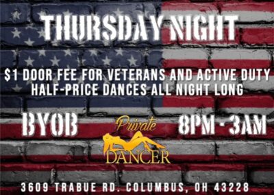 Thursday Night | Event Banner | Private Dancer Club